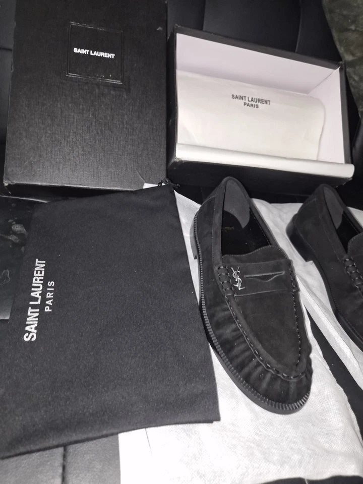 Saint Laurent le Mocasín Gamuza Mujer Talla 8 con BOLSA ANTIPOLVO Y CAJA NUNCA USADO Foto 2 de 4