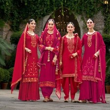 Febric ROMAN SILK  PLAZO,TULIP SALWER, AFGANI SALWER 