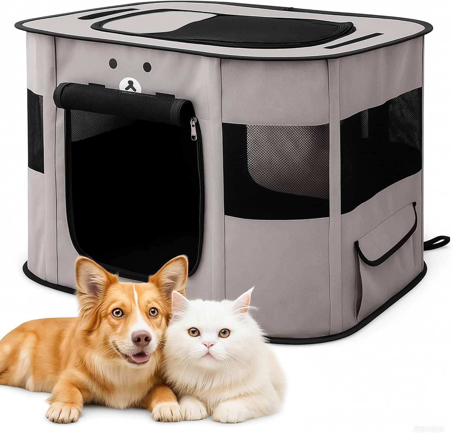 Box Parto Cani Gatti Pieghevole | Recinto Allevamento Traspirante