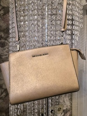 Michael Kors Selma Rosa Glitzer Crossbody Umhängetasche