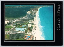 Cancun, Mexico, Aerial of Northern Cancum & Sheraton Towers 5.5x4" A9487