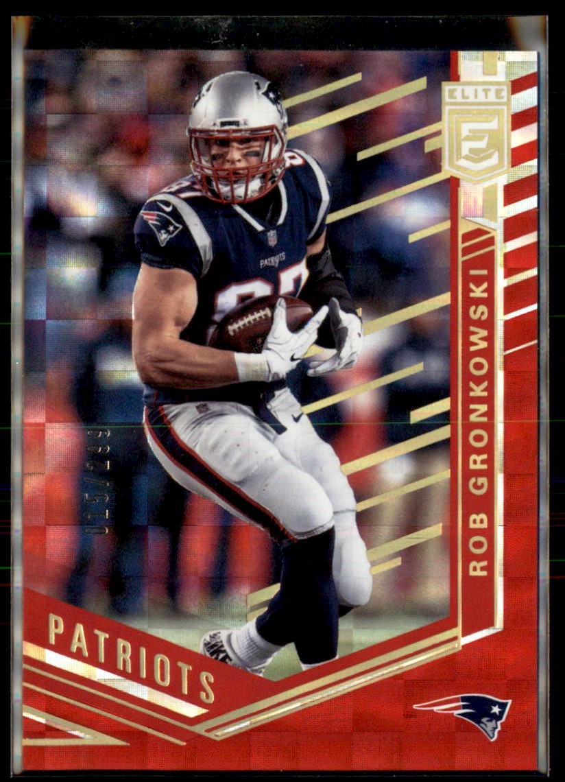 2018 Donruss Elite - Rob Gronkowski #93 Red /299