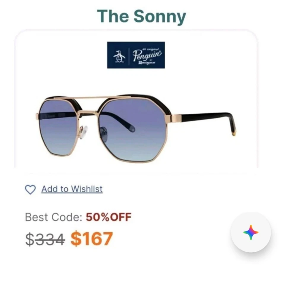 Gafas de sol Penguin The Sonny cuadradas aviador unisex nuevas Foto 2 de 4