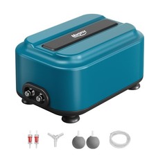 Aquarium Air Pump with Adjustable Double Outlet air Stone Bubbler for Fish Ta...