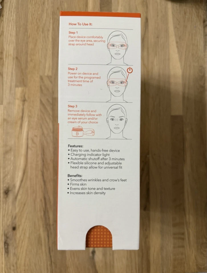 НОВАЯ профессиональная маска для ухода за глазами Dr. Dennis Gross SpectraLite™ терапия красным светом - Изображение 4 из 4