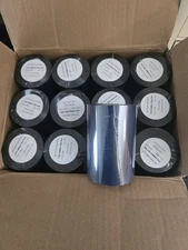 24 Rolls Wolfbarco 4.33" x 1476' (110mm x 450m) Black Standard Wax Thermal...