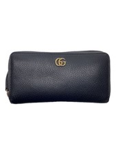 GUCCI Long Wallet Leather BLK For Women 456117 0959 From Japan