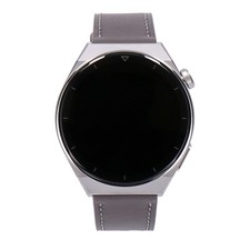 Huawei Watch GT 3 Pro 46 mm argento cassa in titanio con cinturino in pelle grigio