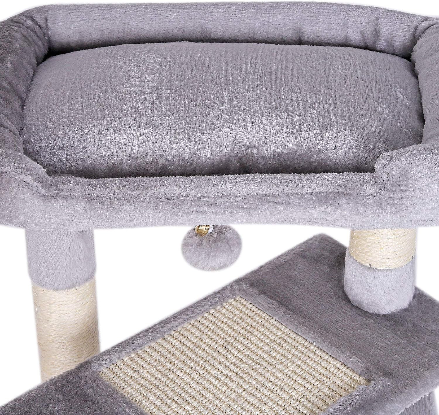 Tiragraffi per Gatto Altezza 75 cm | Albero Gioco Robusto e Sisal Naturale - 4