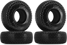 INJORA 1.3" XHX Pin Tires for TRX4m SCX24, 72 * 24mm, S5 Compound, Normal 