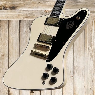 Firebird Electric Guitar ABR-1 Bridge Golden Hardware Cream White Color