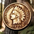 1904 Indian Head Cent Actual Coin Shown - 22