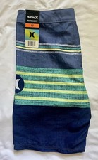 NWT Hurley Boys Board Shorts Swim Shorts Size 12 Stripes