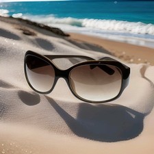 Bob Mackie Women's Shield Wrap Gradient Sunglasses Two Tone Nude BM53028X