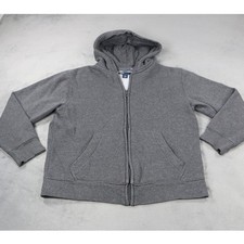 Gap Kids Hoodie Size L 10 Gray Full Zip Hooded Sweatshirt Youth Boys Girls