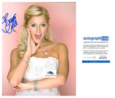 PARIS HILTON AUTOGRAPH SIGNED 8x10 PHOTO ACOA