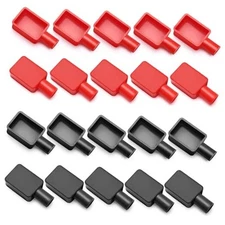 20PCS Battery Terminal Covers,  Red and Black Battery Terminal Protector, Soft 