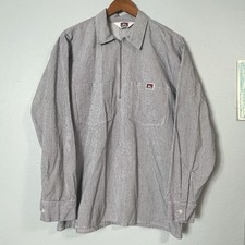 Vintage Ben Davis Hickory Pullover Shirt Long Sleeve Large Striped