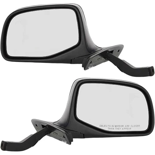 Manual Mirror Set Of 2 For 1992-1996 Ford F-150 Bronco Primed Manual Folding