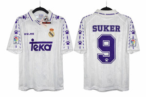 Maillot Kelme Real Madrid Domicile 1996/1997 – Blanc Taille 164 (occasion)