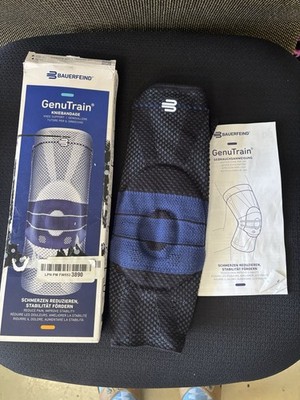 Bauerfeind GenuTrain Knee Brace Size 3 C Black Blue (Open Box)