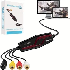 Video Capture Card USB 2.0, RCA to USB Video Capture , Digital Video Converter