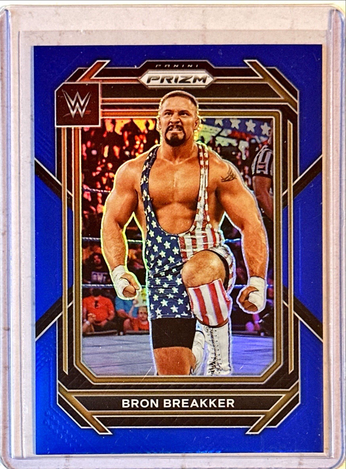 Bron Breakker 2023 Panini Prizm WWE Blue Prizm #161 48/199