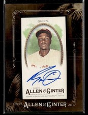 2017 Topps Allen & Ginter #MA-RQ Roman Quinn Mini Framed Baseball Autographs