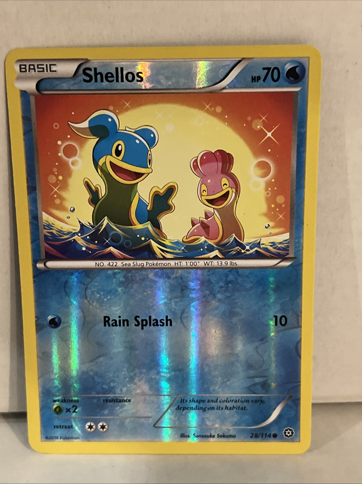 Shellos - XY - Steam Siege - Reverse Holo LP - #28/114