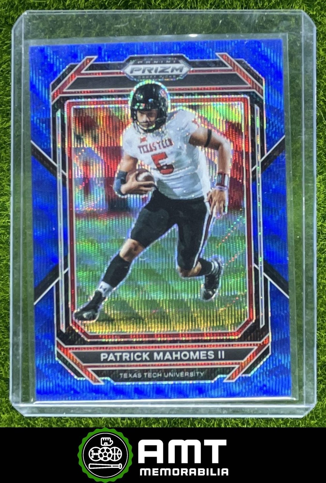 Patrick Mahomes II 2023 Panini Prizm Draft Picks Prizms Blue Wave 133/249 #81