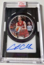 2025 Panini ONE AND ONE  Caitlin Clark Snapshots Purple Auto /25 Encased 3A