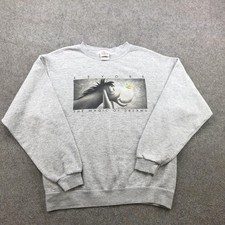 Vintage Disney Eeyore Sweatshirt Mens Medium Gray Fleece Magic Of Dreams 90s