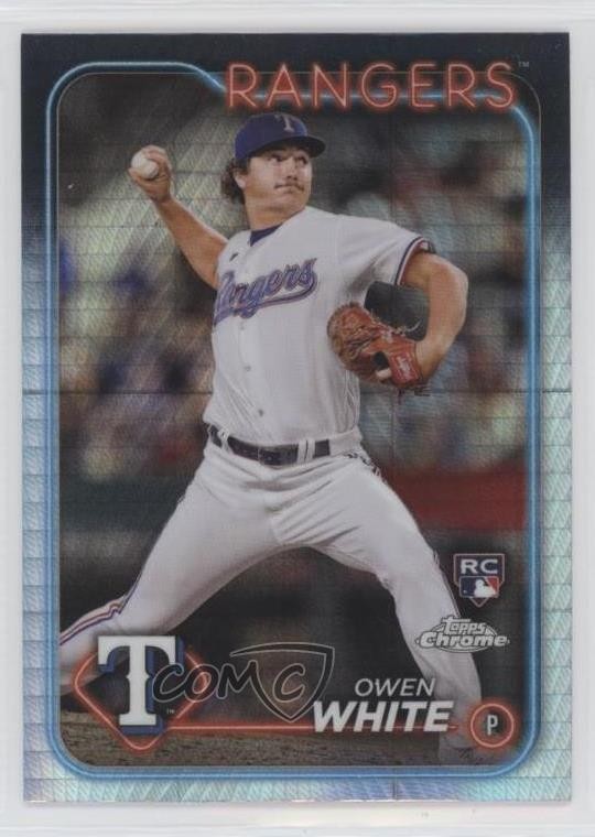 2024 Topps Chrome Prism Refractor Owen White #211 1dq4