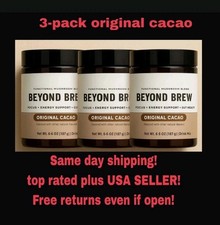 3-PACK Original Cacao Beyond Brew Mushroom Coffee 7-in-1 Energy/focus/Gut Mental