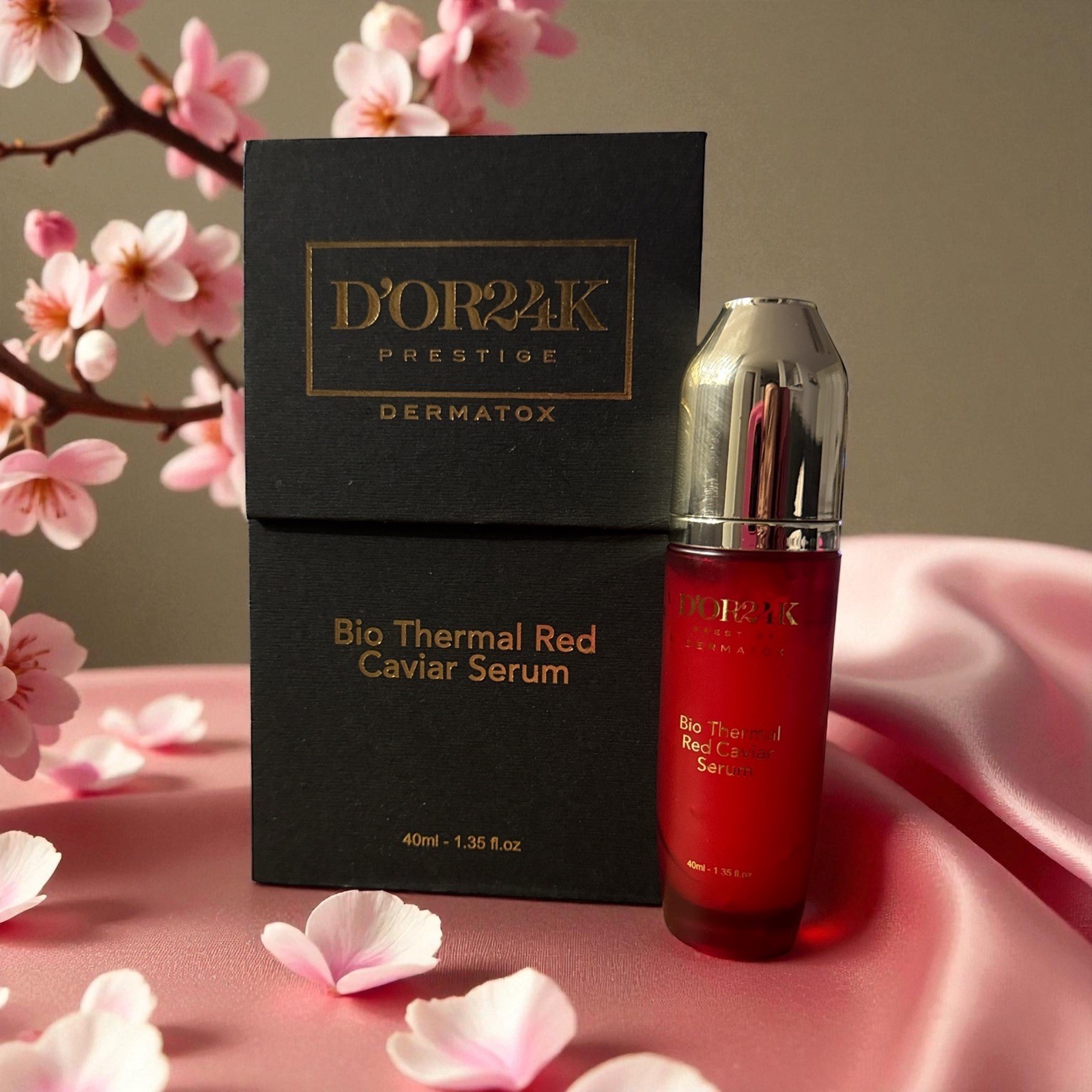 D’OR24K Prestige DERMATOX Bio Thermal Red Caviar Serum NIB & AUTHENTIC
