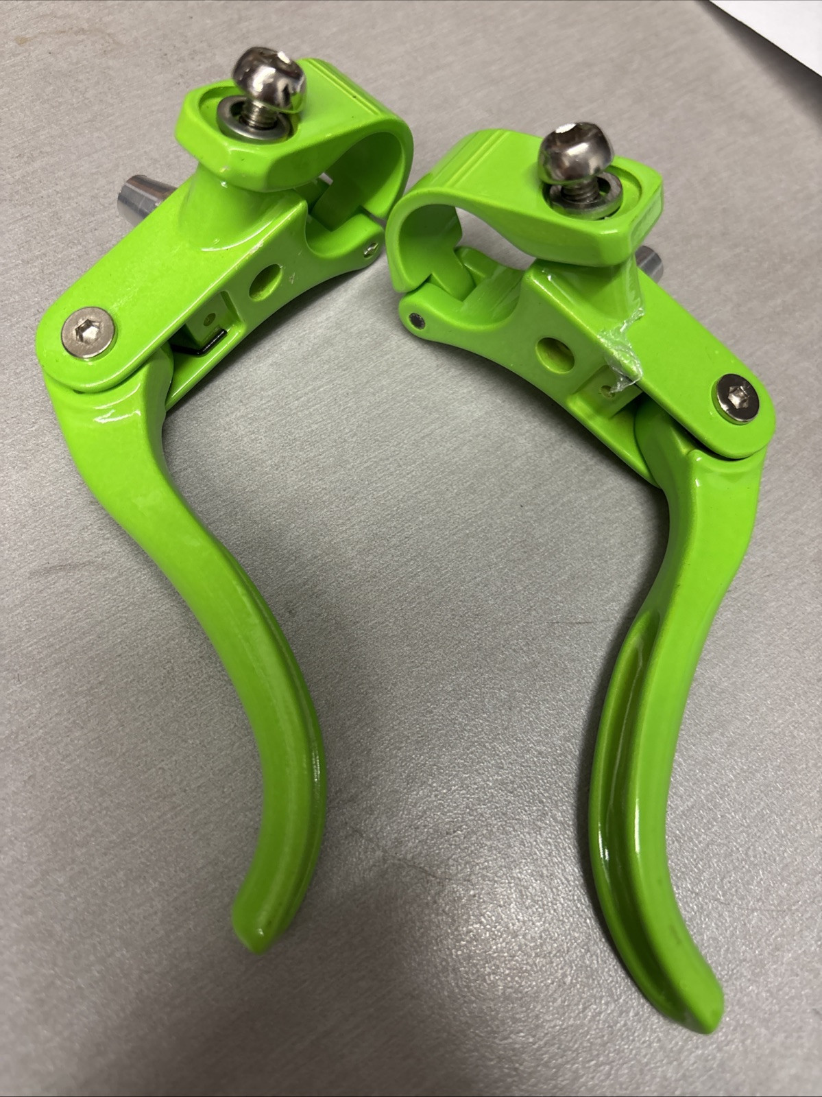 Road Bike safety Brake Levers 22.2  31.8mm set of two (green
