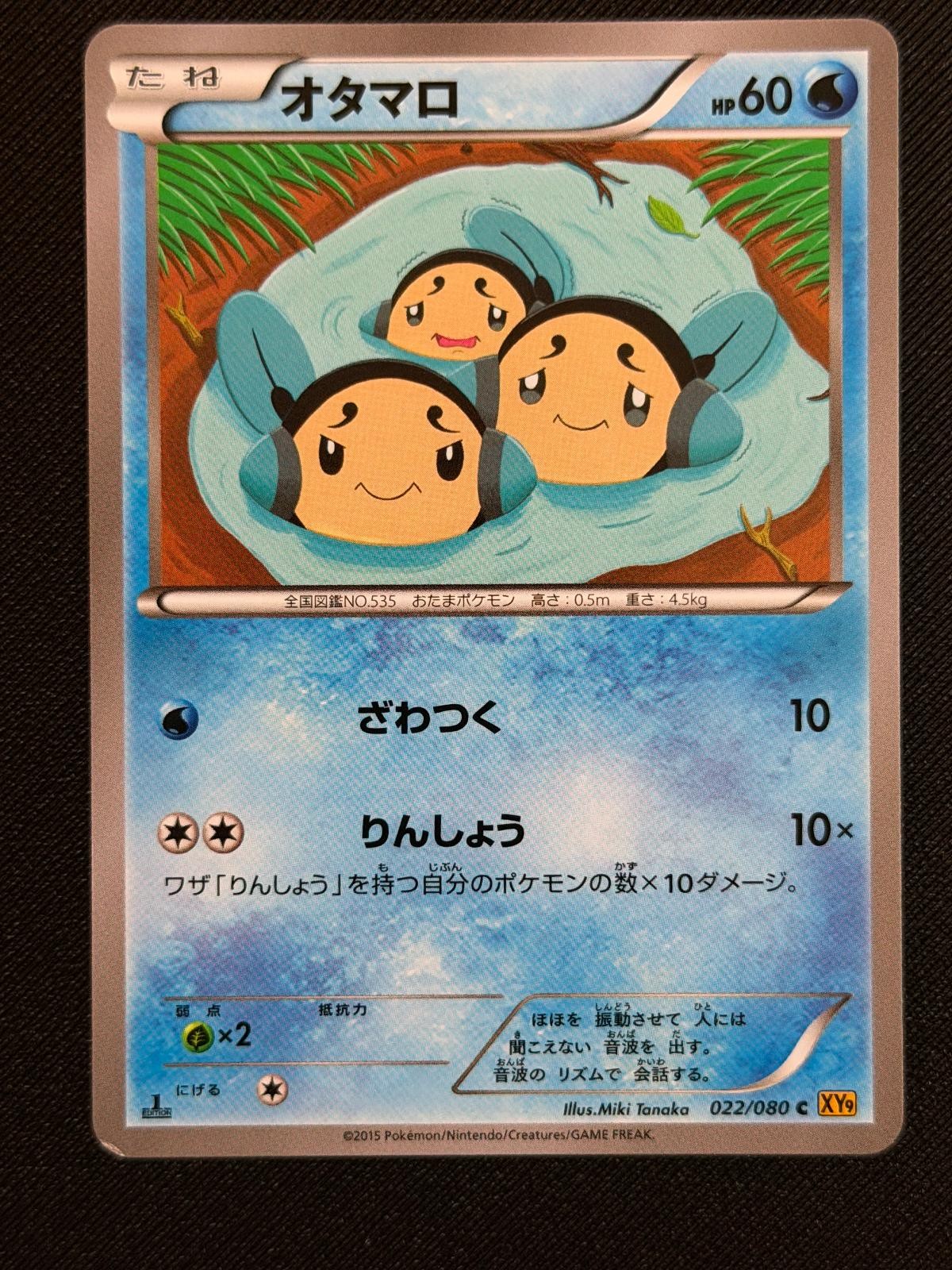 Tympole 022/080 Pokemon Rage of the Broken Heavens XY9 - COMMON Japanese NM