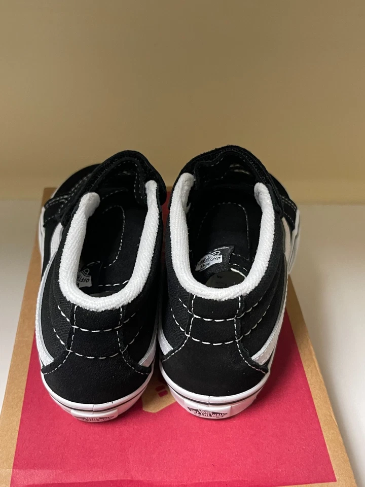 Zapatilla deportiva VANS SK8-Mid Reedición niño pequeño 10 negra media parte superior VN00018W6BT S263 Foto 3 de 4