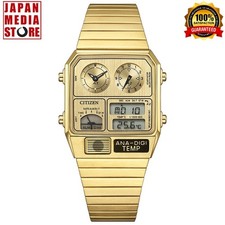 CITIZEN JG2103-56P Metallic ANA-DIGI TEMP Gold Analog Digital Vintage Men Watch