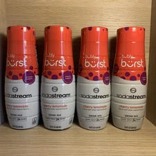 SodaStream 4pk Bubly Burst Cherry Lemonade Drink Mix Exp 02/04/2026
