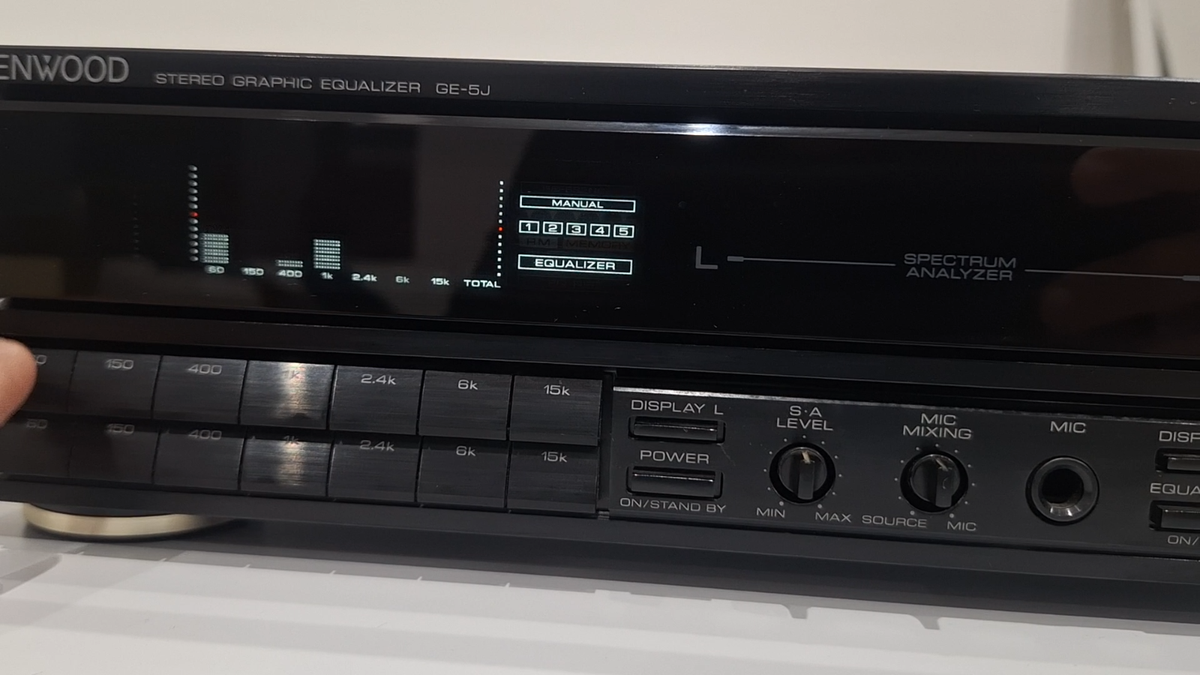 Tested and Working] KENWOOD GE-5J Graphic Equalizer Spectrum