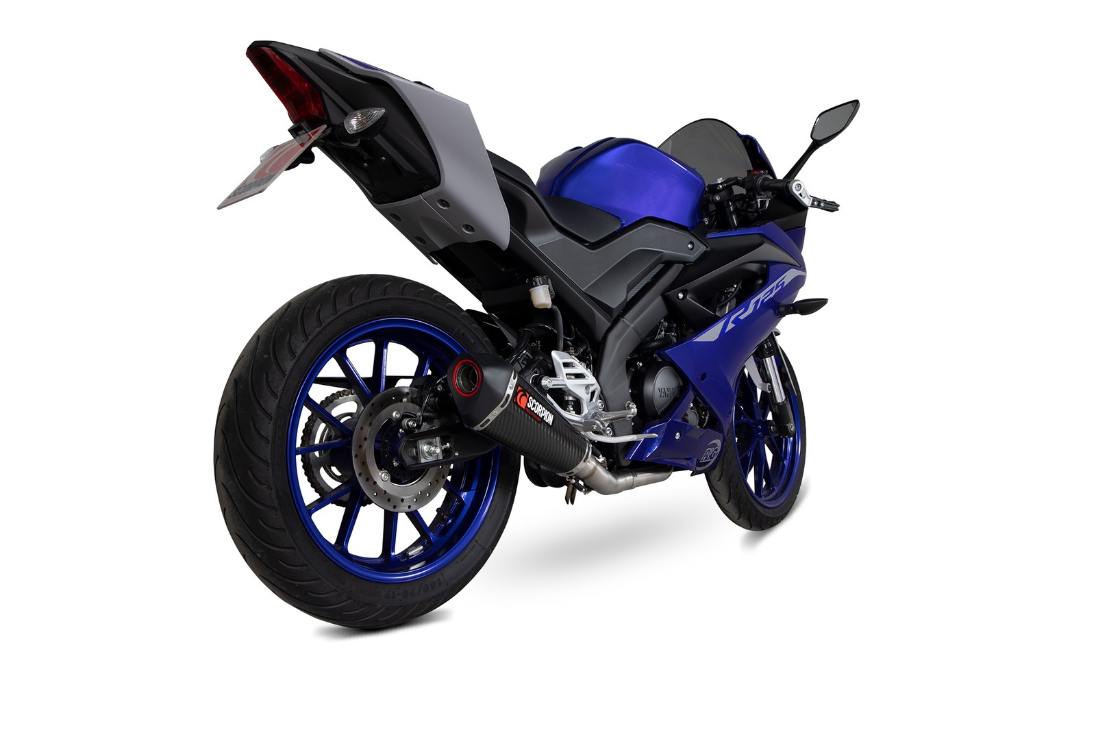 Yamaha YZF-R125 21-24 Scorpion Full Exhaust Serket Taper Carbon RYA115SYSCEO