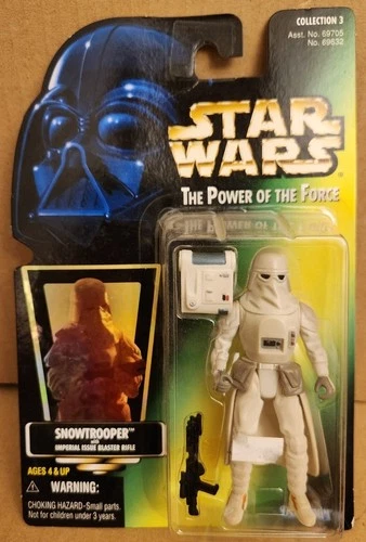 Star Wars Power Of The Force Snowtrooper - Green Card Hologram POTF 1997