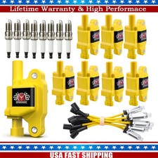 8 Ignition Coilspark Plugwire Set Uf413 For Cadillac Chevy Silverado 1500 Gmc