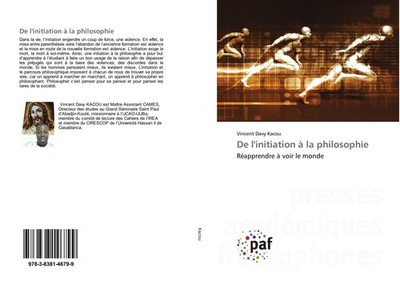 De l'initiation à la philosophie Vincent Davy Kacou