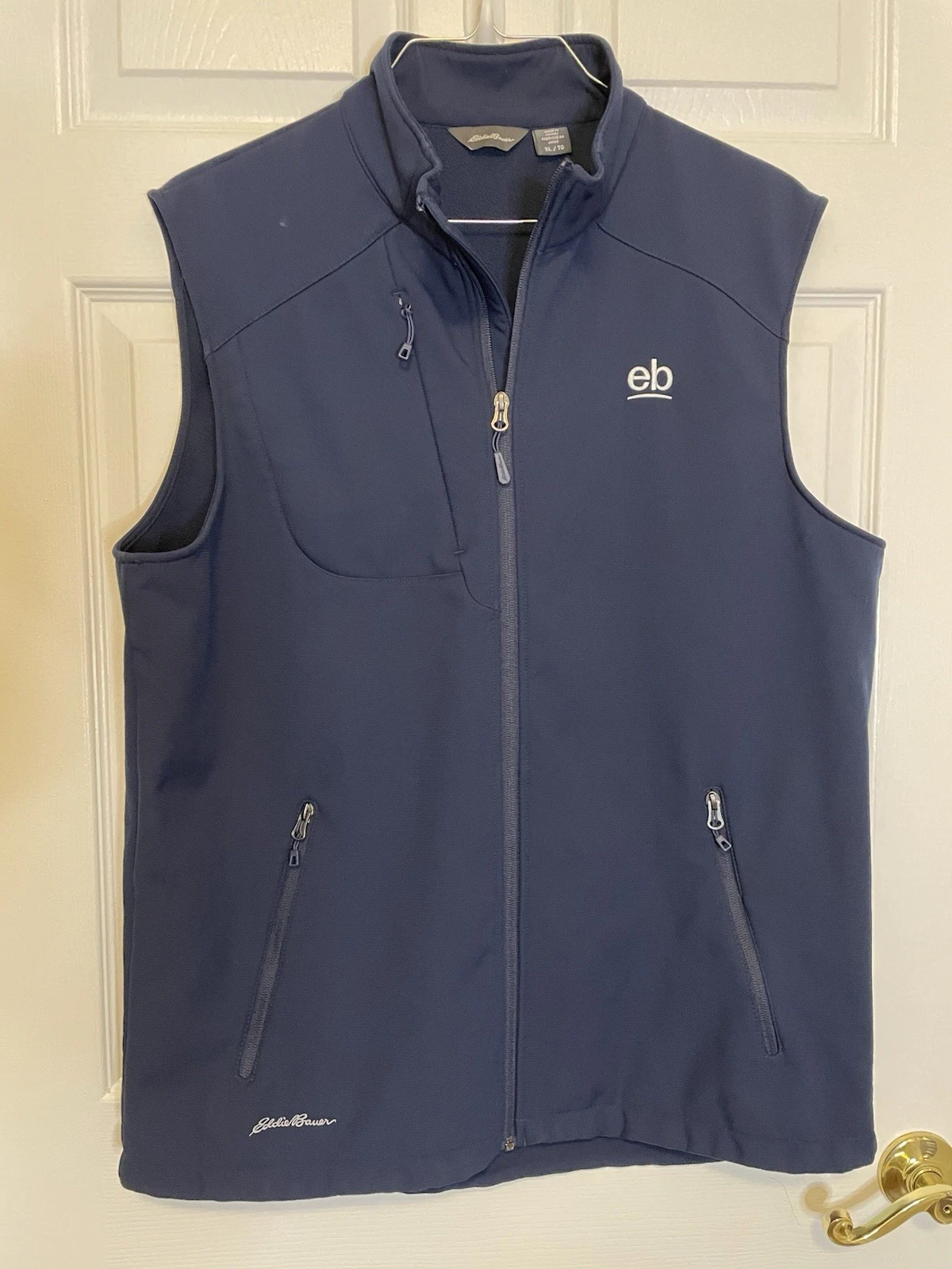Eddie Bauer / Stretch Soft Shell Vest / Blue XL / 3 Pocket