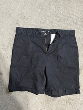 OLD NAVY Slim Built In Flex SHORTS Black And Cotton Men Size 36