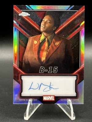 2025 Topps Chrome Deadpool B-15 Wunmi Mosaku Silver Refractor Auto SP