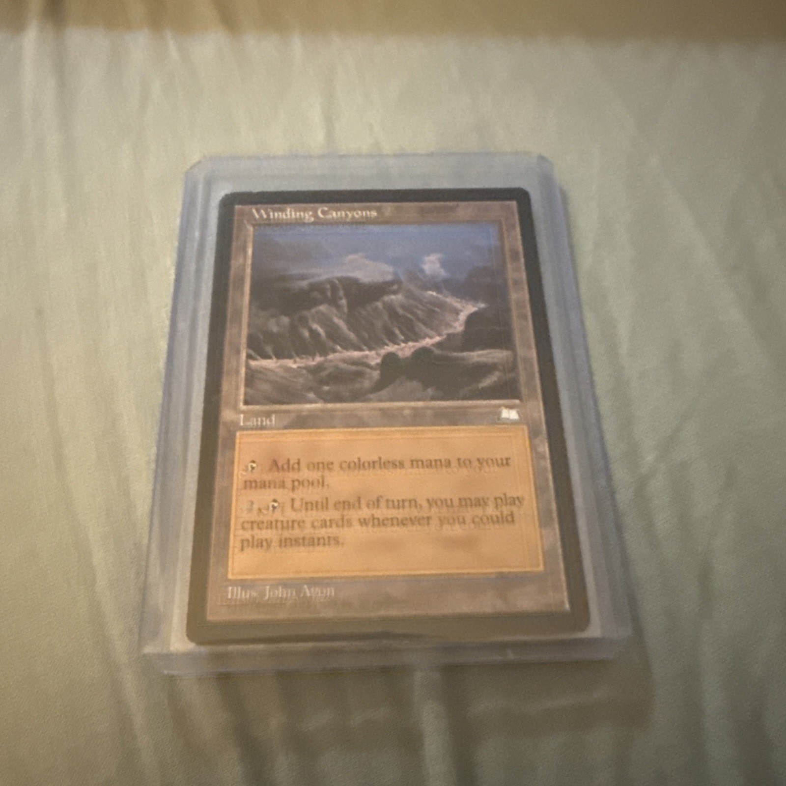 Magic: The Gathering Winding Canyons Weatherlight Card Near Mint Condition