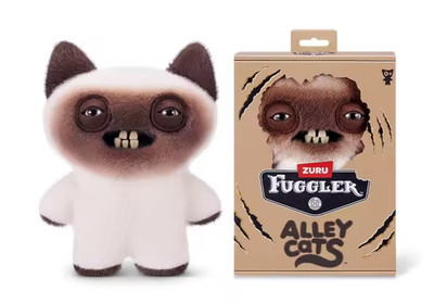 New Fuggler Alley Cats Ugly Siamese Yawper Kitty Cat 9'' Plush Toy Zuru